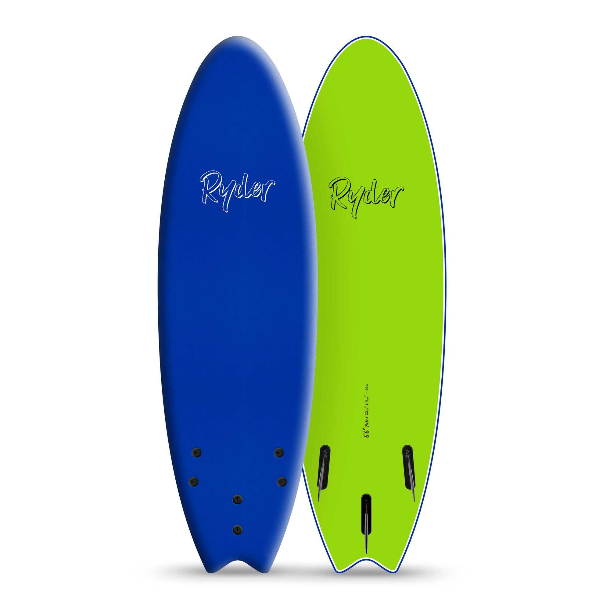 Ryder Fish Series | 6ft6in Soft Surfboard - Navy Blue – Ryder