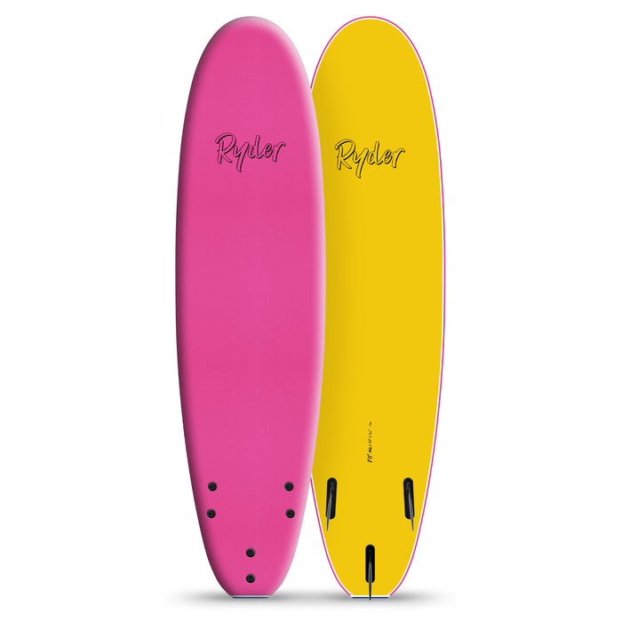 Ryder Mal Series | 7ft Soft Surfboard - Pink