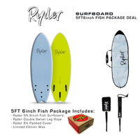 Ryder Fish Series | 5ft6in Soft Surfboard - Package Deal